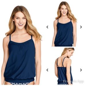 Lands’ End Tankini Blouson